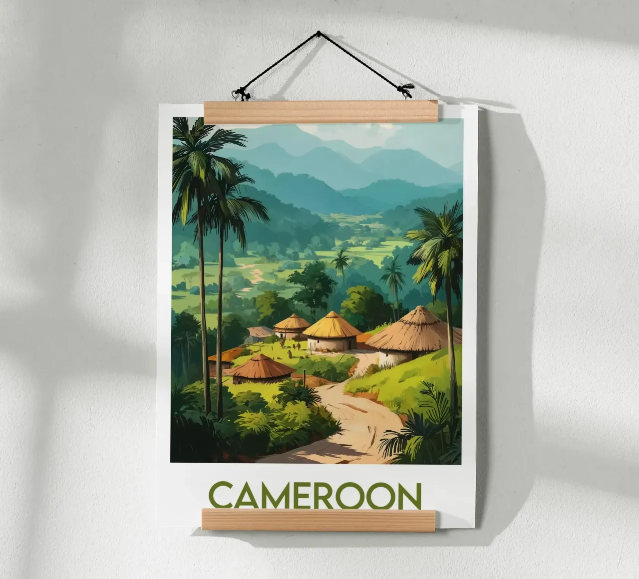 Affiche Cameroun poster con telaio in plastica da Frame the World