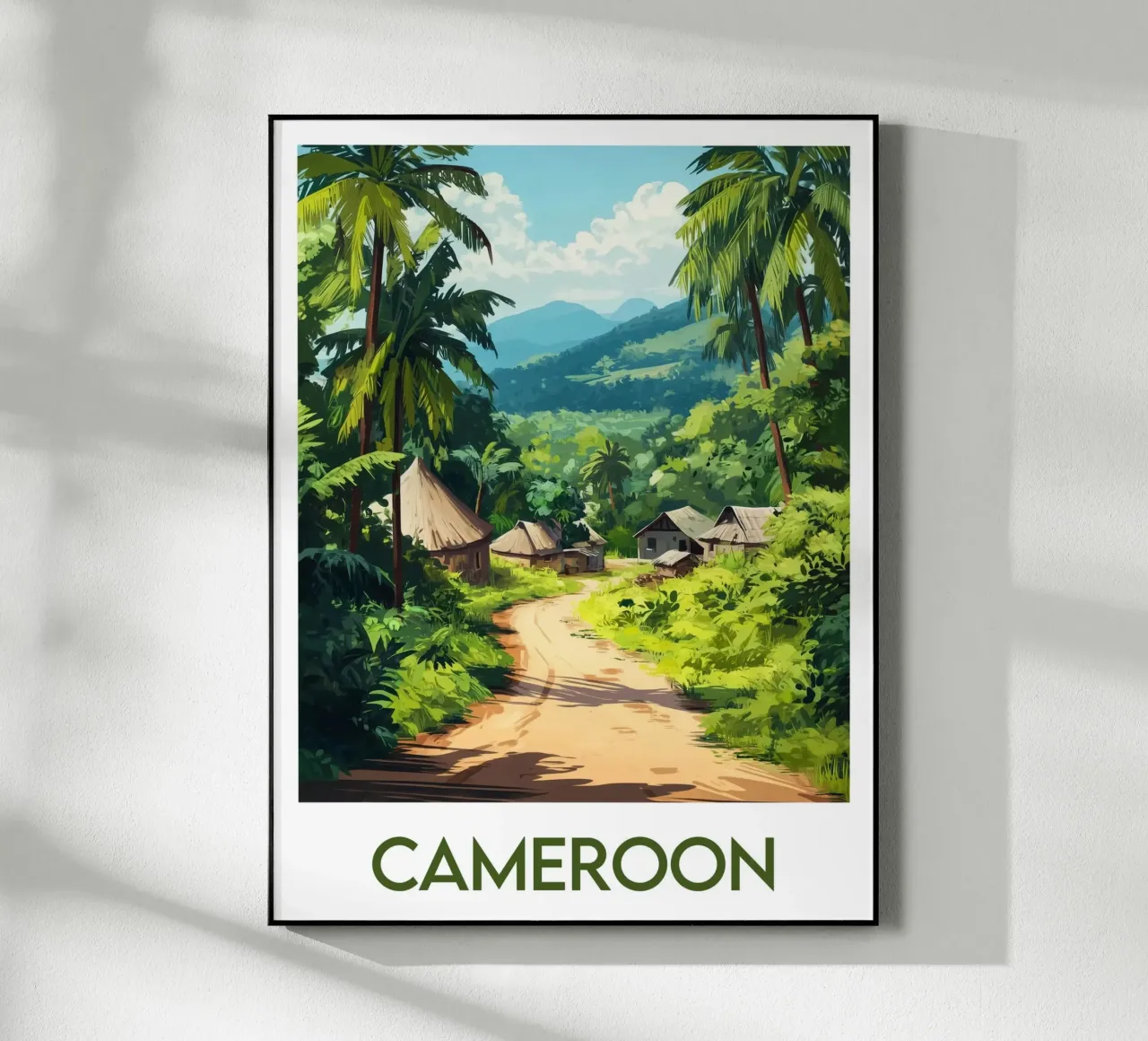Affiche Cameroun plexiglass da Frame the World
