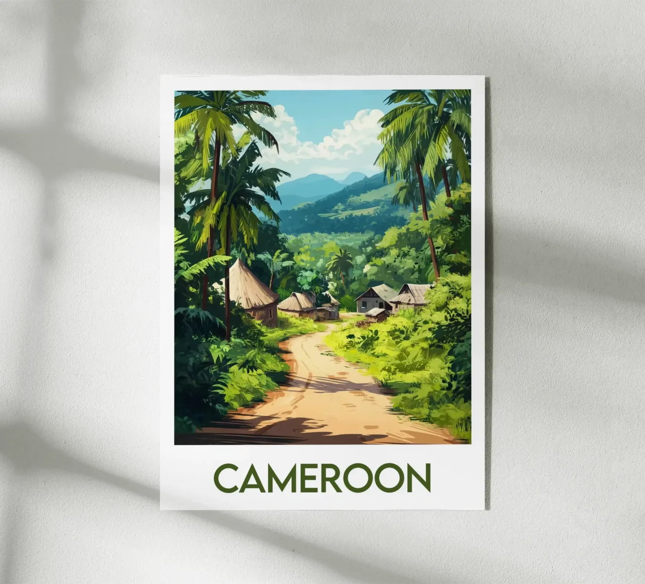 Affiche Cameroun plexiglass da Frame the World