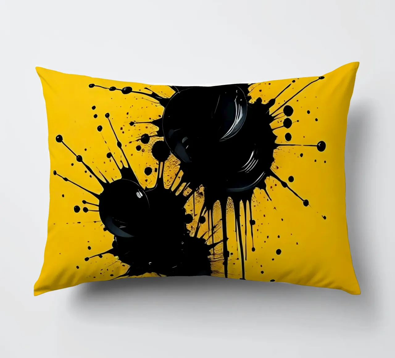 Sprazzi di colore_1 cuscino da schwarz-gelb by LK