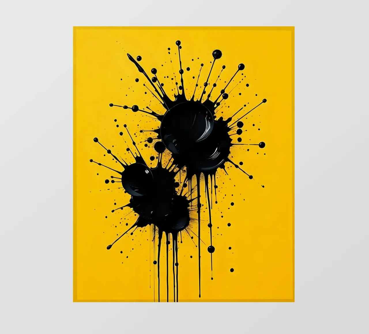 Sprazzi di colore_1 telo in pvc da schwarz-gelb by LK