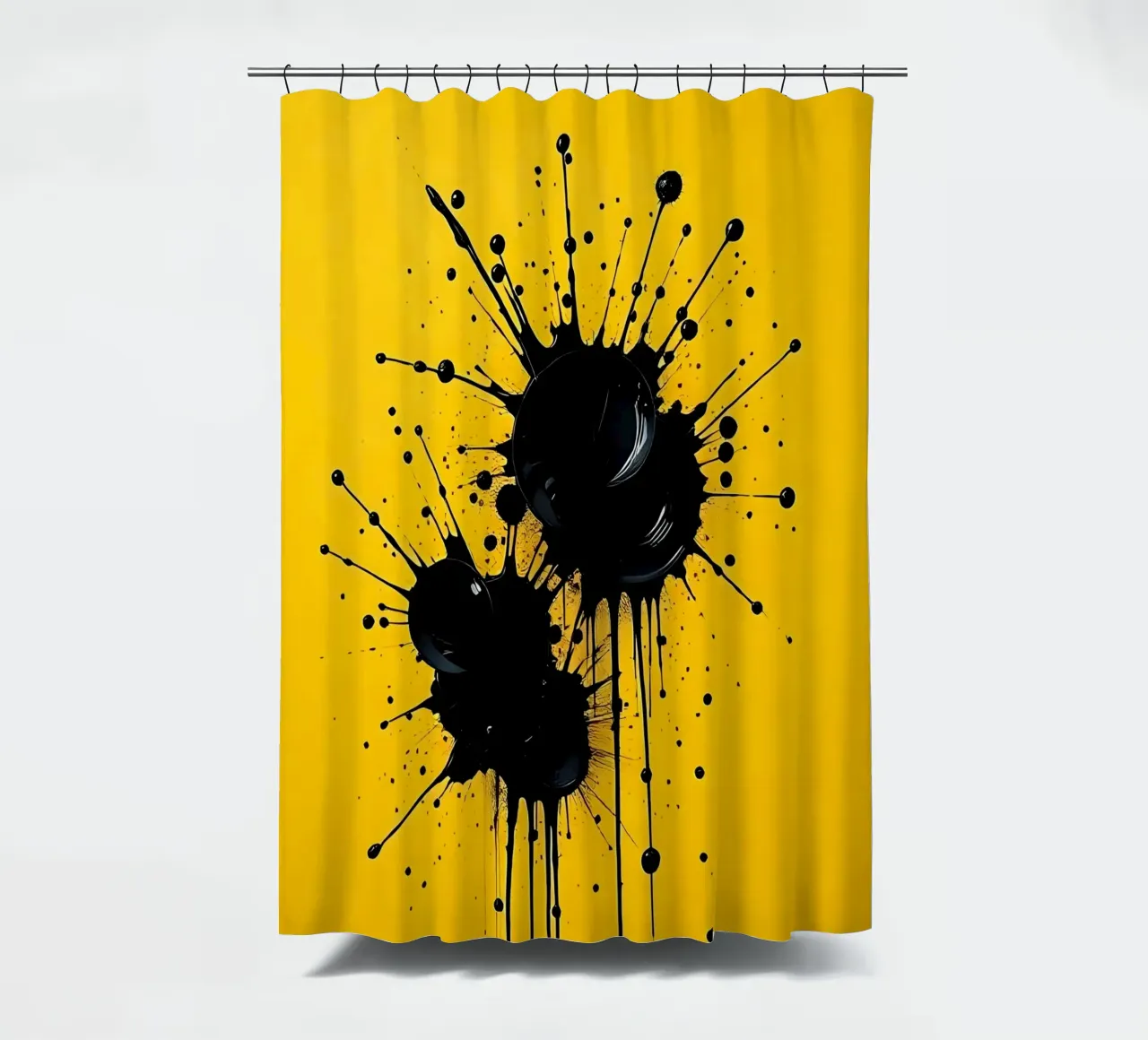 Sprazzi di colore_1 tenda da doccia da schwarz-gelb by LK