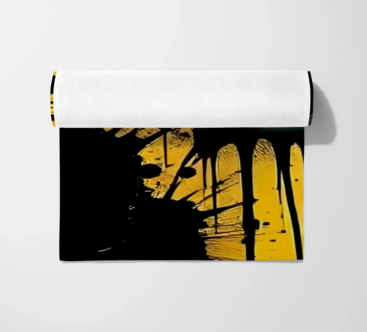 Sprazzi di colore_1 telo mare da schwarz-gelb by LK