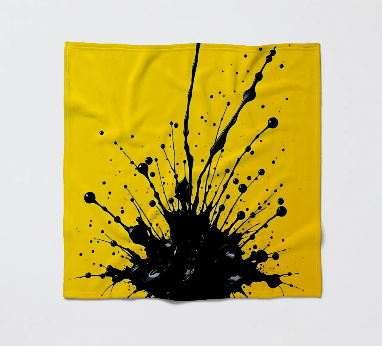 Sprazzi di colore_2 coperta in pile da schwarz-gelb by LK