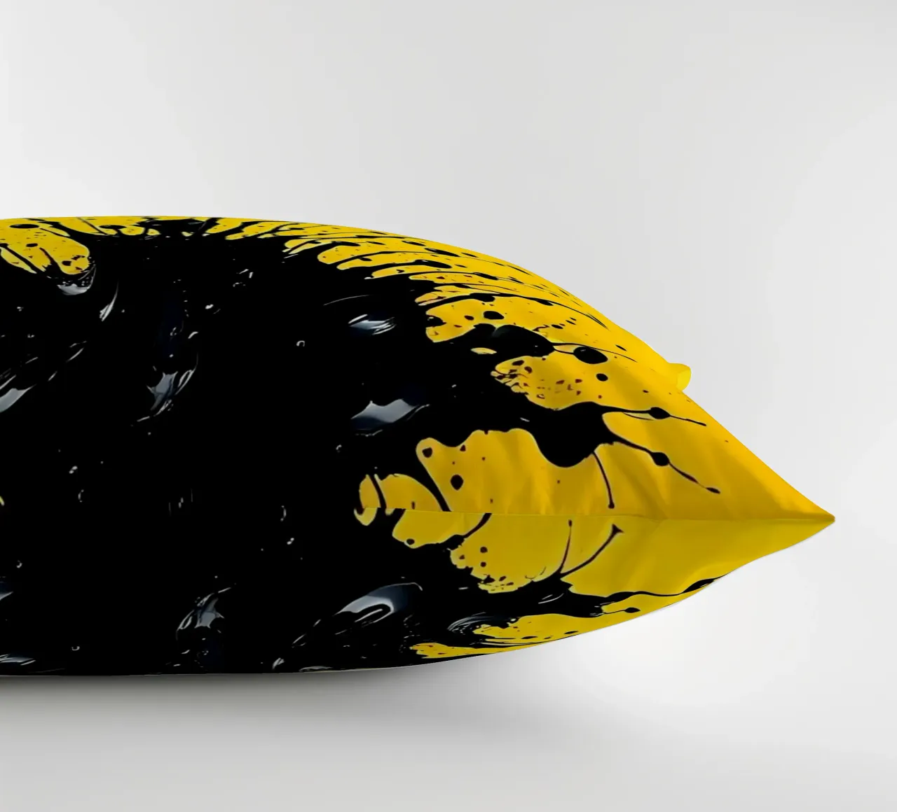 Sprazzi di colore_2 cuscino da schwarz-gelb by LK