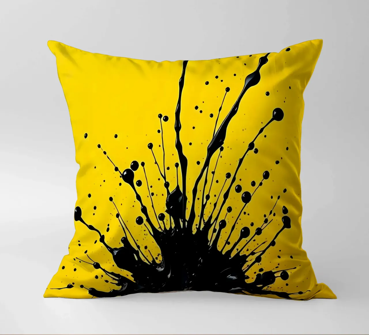 Sprazzi di colore_2 cuscino da schwarz-gelb by LK