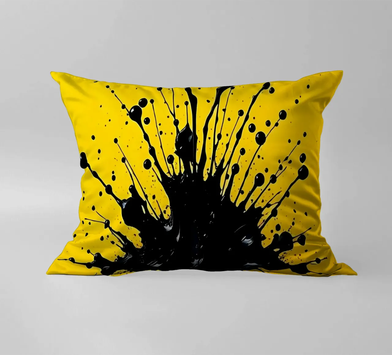 Sprazzi di colore_2 cuscino da schwarz-gelb by LK