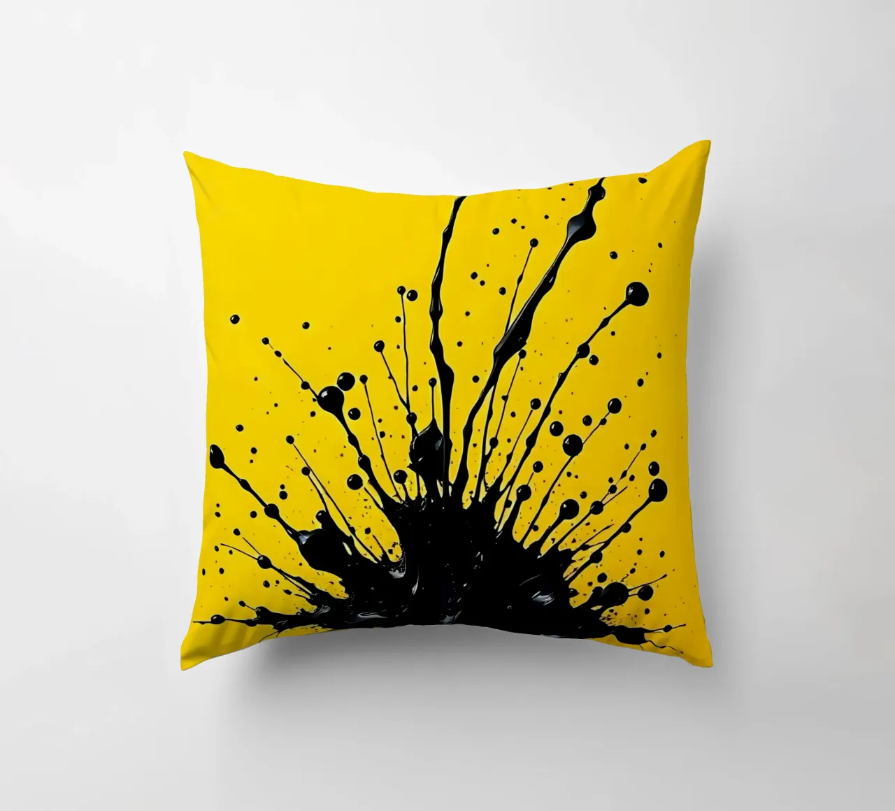 Sprazzi di colore_2 cuscino da schwarz-gelb by LK