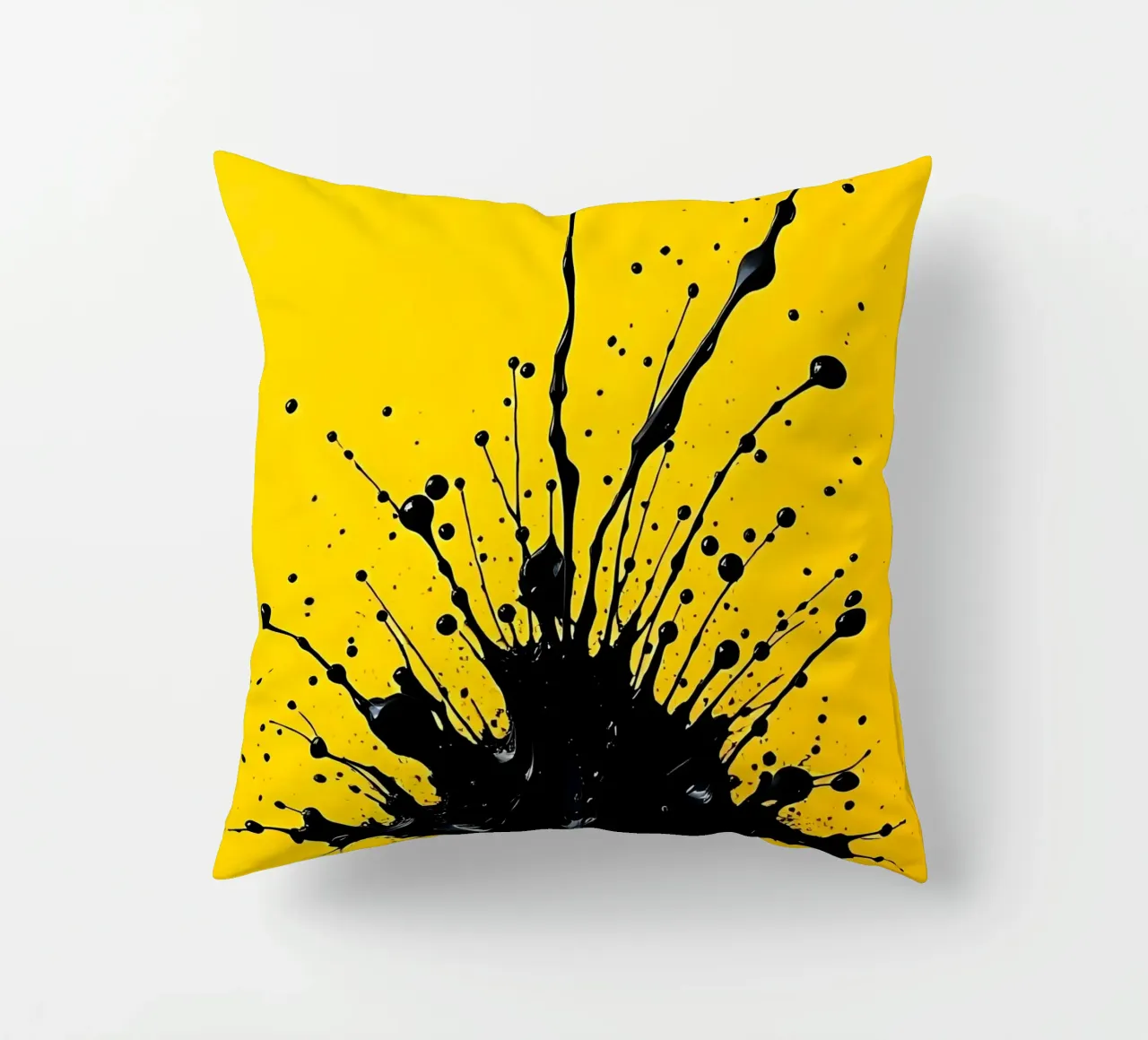 Sprazzi di colore_2 cuscino da schwarz-gelb by LK