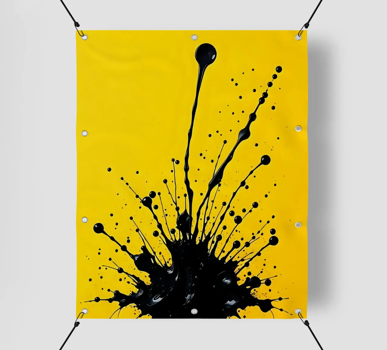 Sprazzi di colore_2 telo in pvc da schwarz-gelb by LK