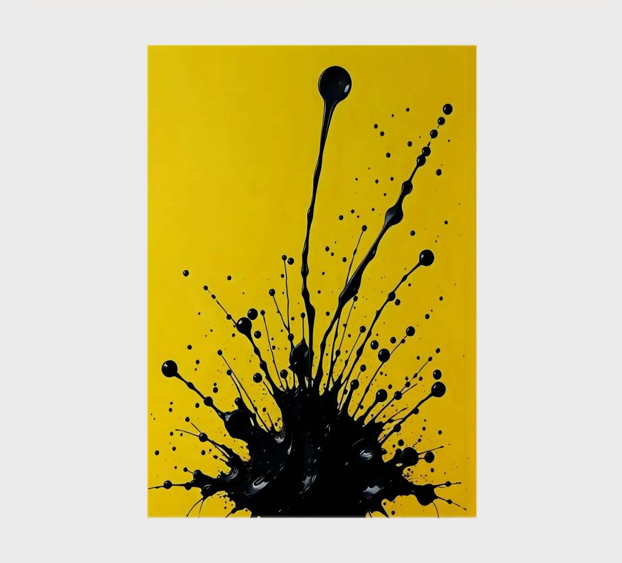 Farbklecks_2 Notizbuch von schwarz-gelb by LK
