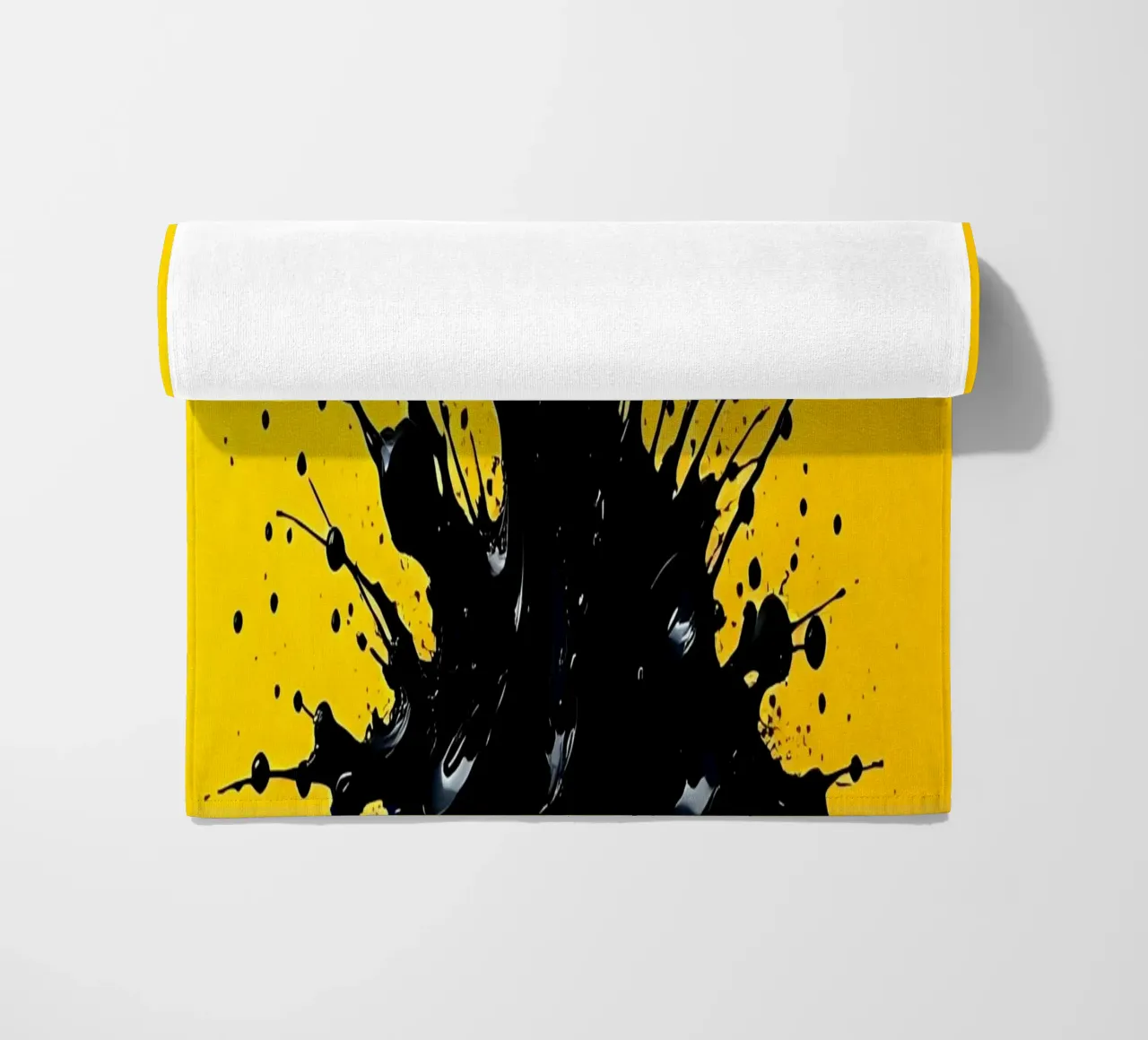 Sprazzi di colore_2 telo mare da schwarz-gelb by LK