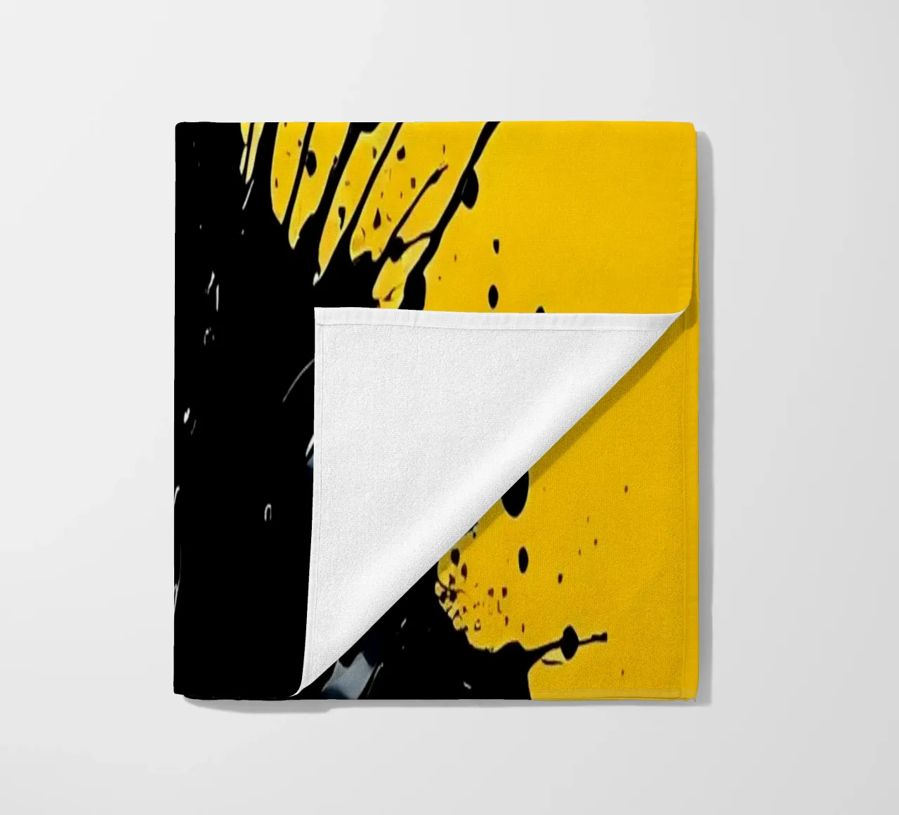 Sprazzi di colore_2 telo mare da schwarz-gelb by LK