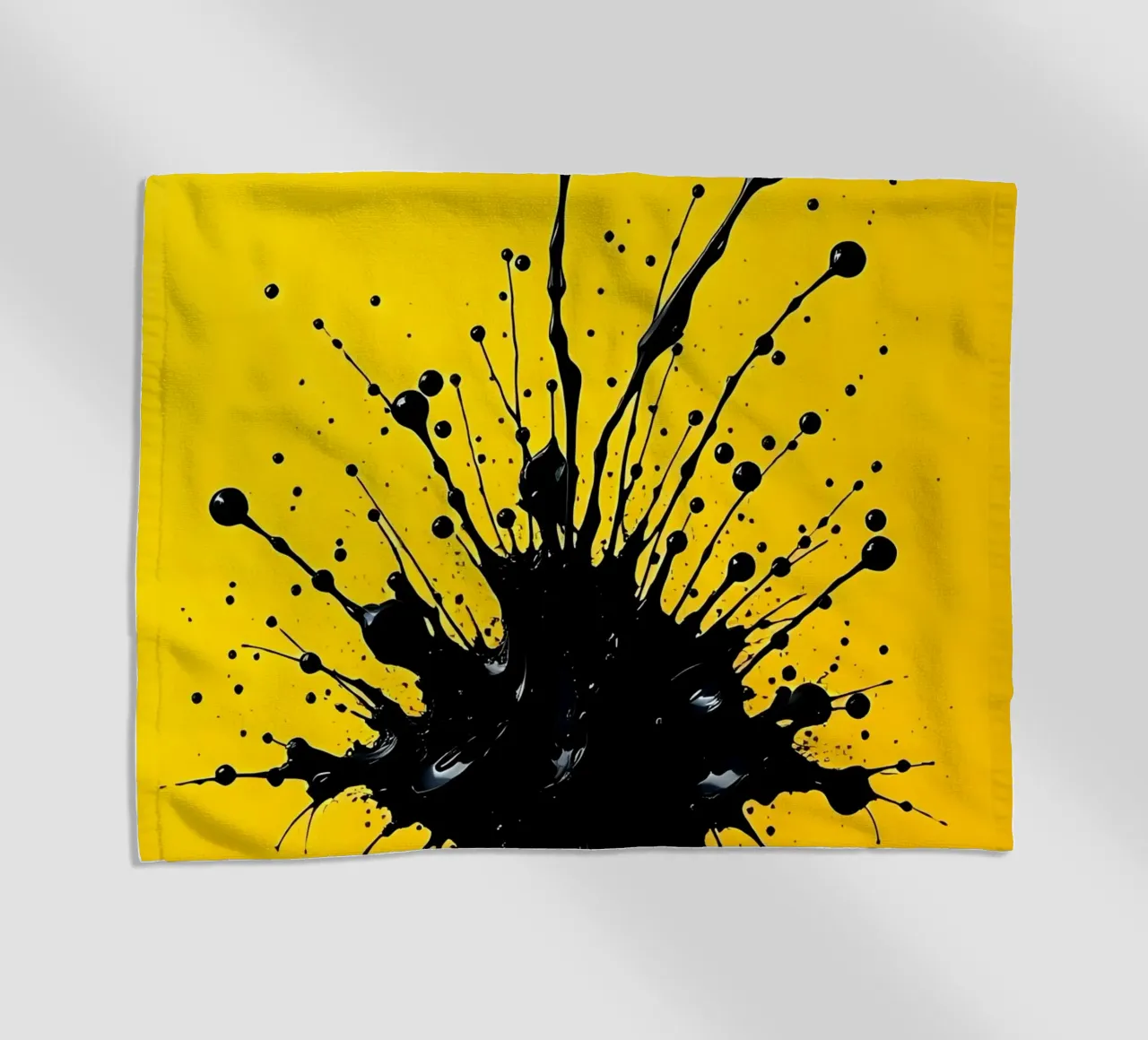 Sprazzi di colore_2 telo mare da schwarz-gelb by LK