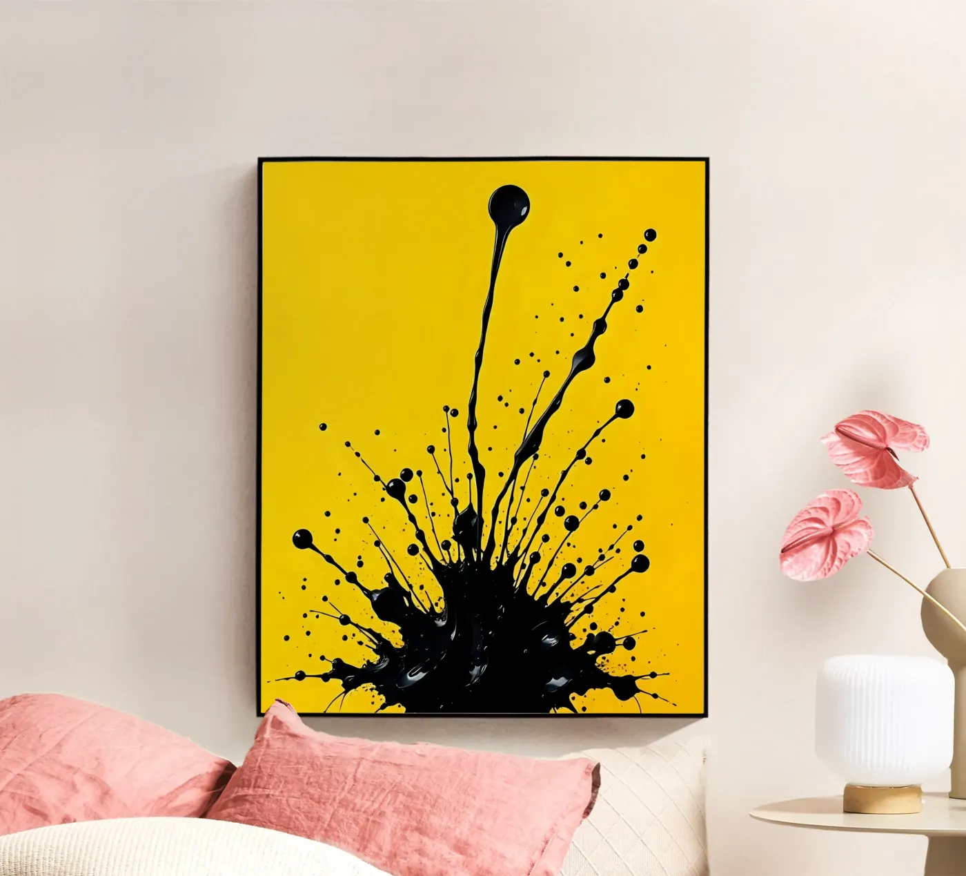 Splash of colour_2 plexiglass da schwarz-gelb by LK