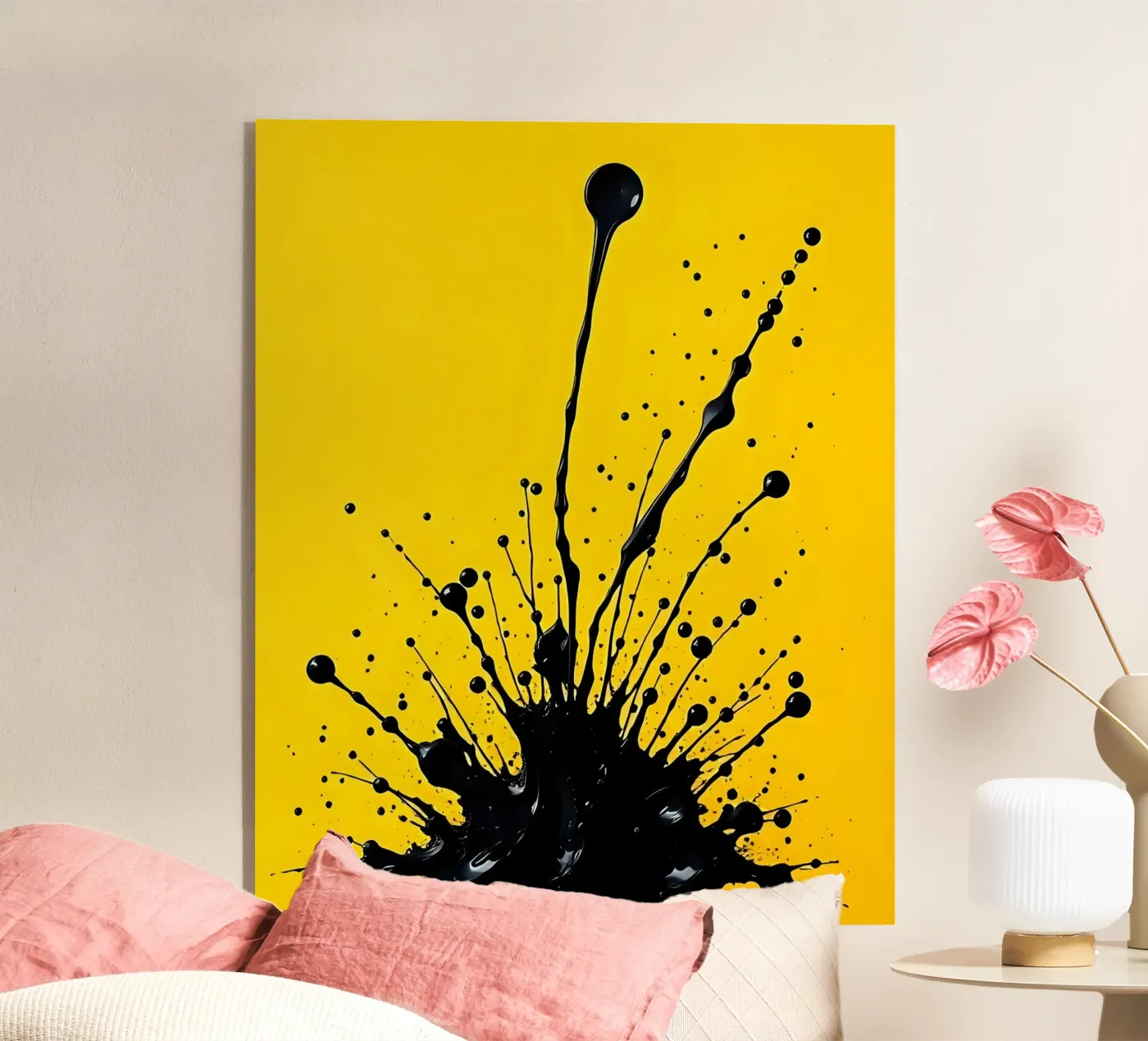 Splash of colour_2 plexiglass da schwarz-gelb by LK