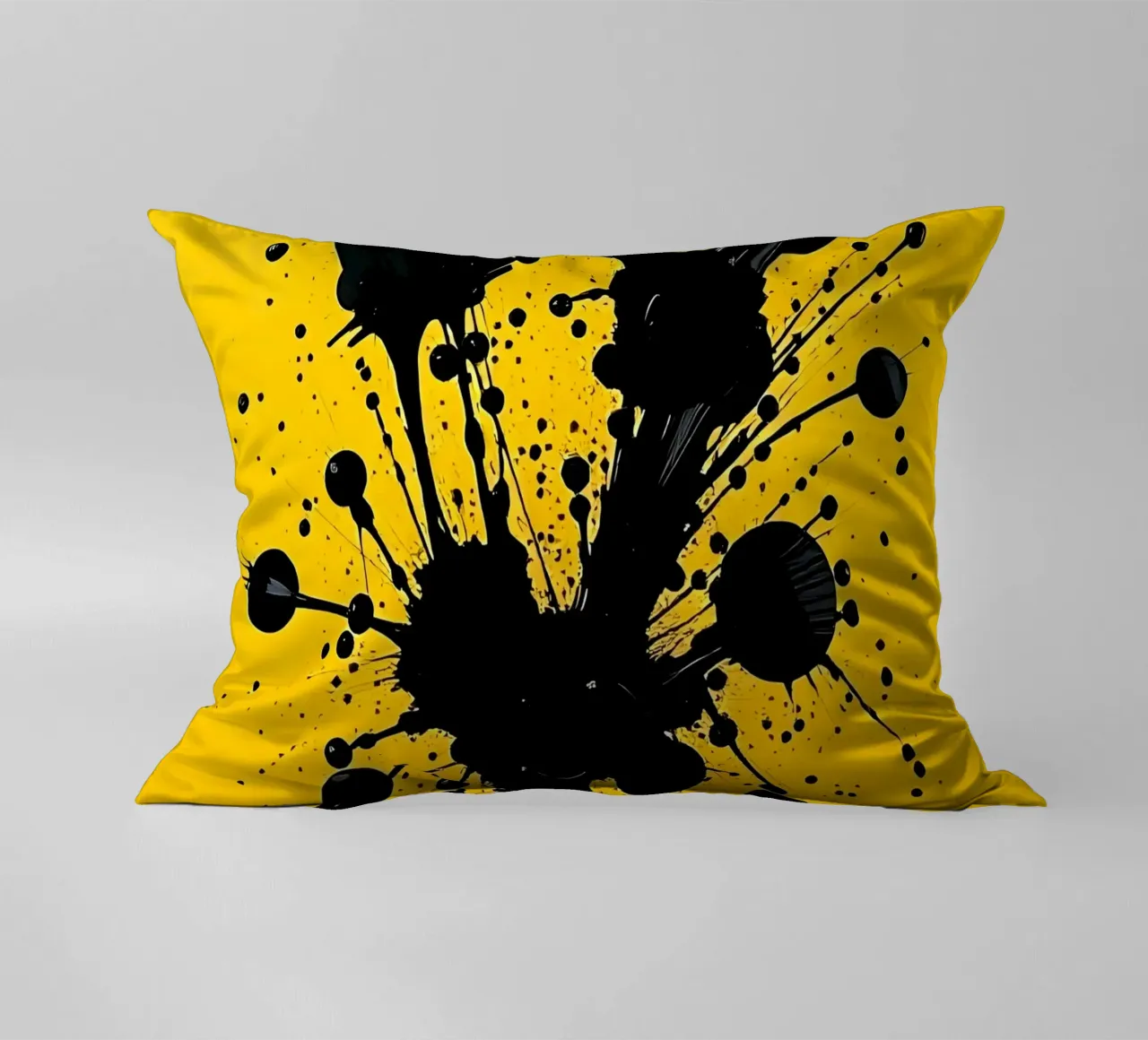 Sprazzi di colore_3 cuscino da schwarz-gelb by LK