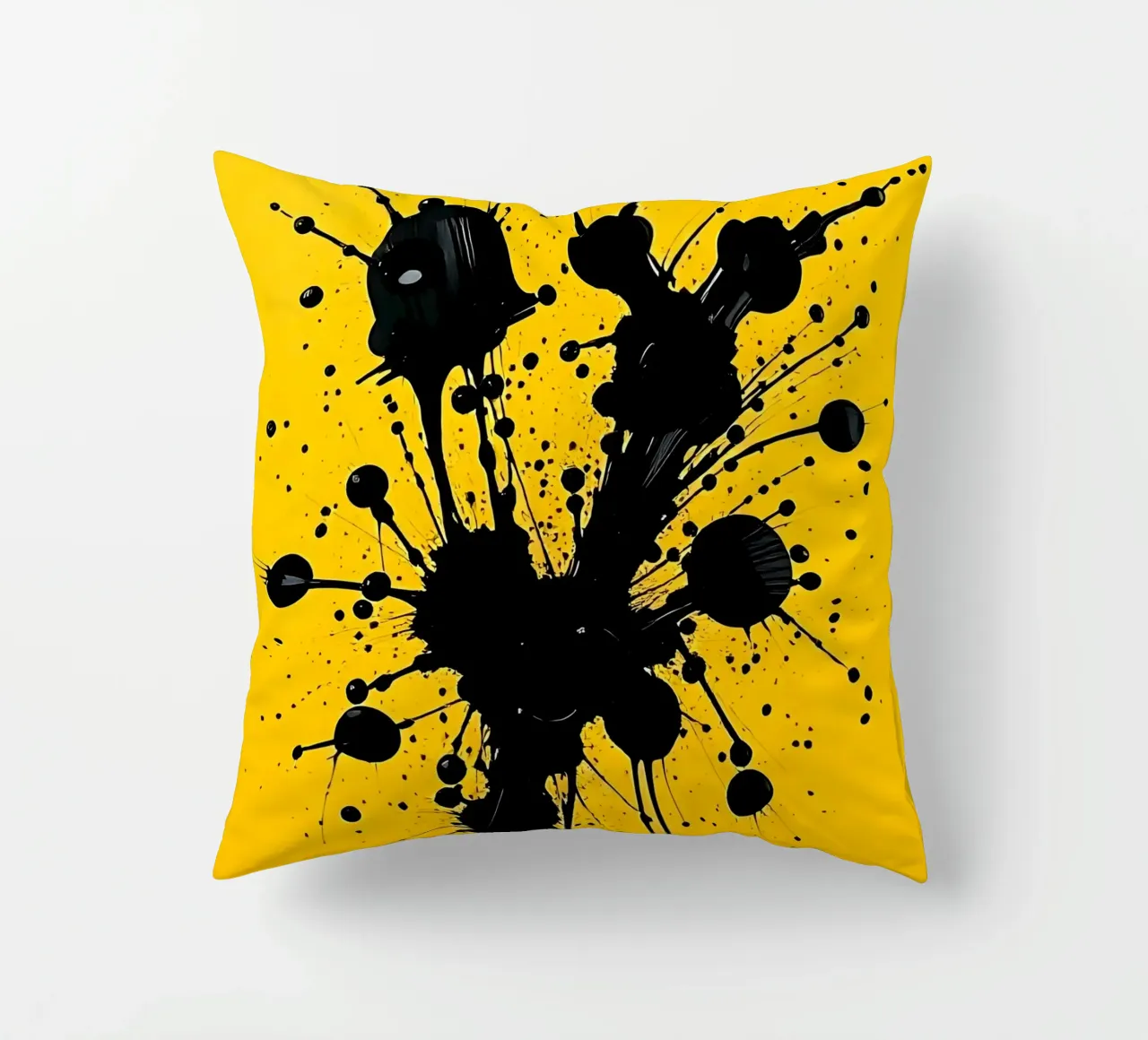 Sprazzi di colore_3 cuscino da schwarz-gelb by LK