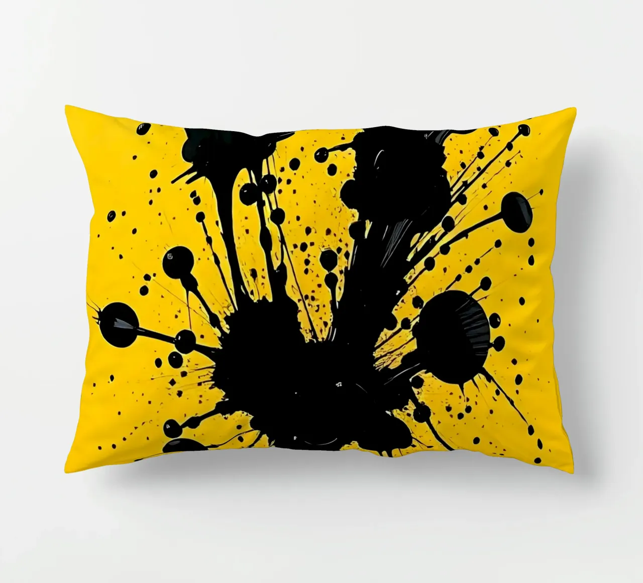 Sprazzi di colore_3 cuscino da schwarz-gelb by LK