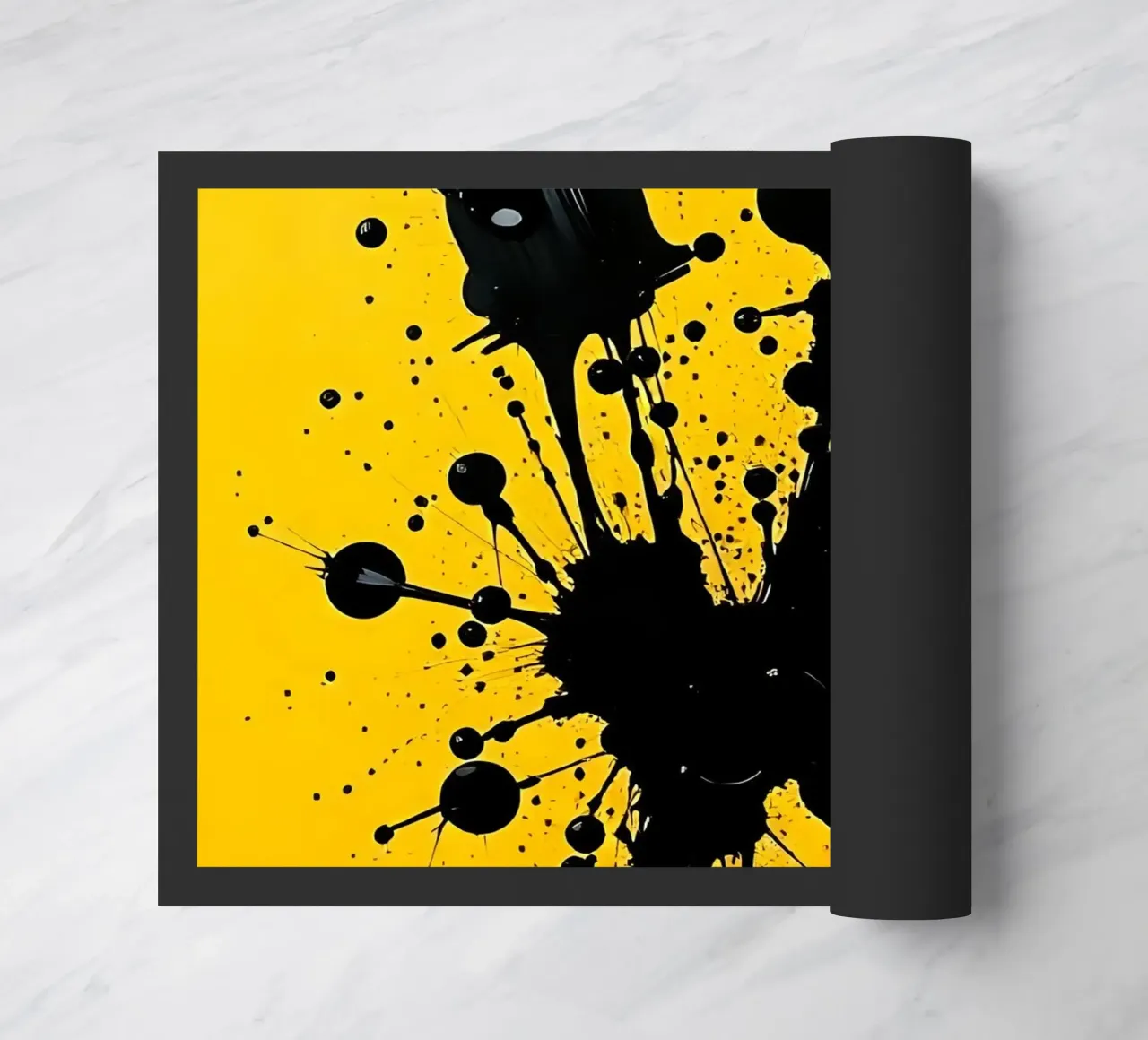Sprazzi di colore_3 zerbino da schwarz-gelb by LK