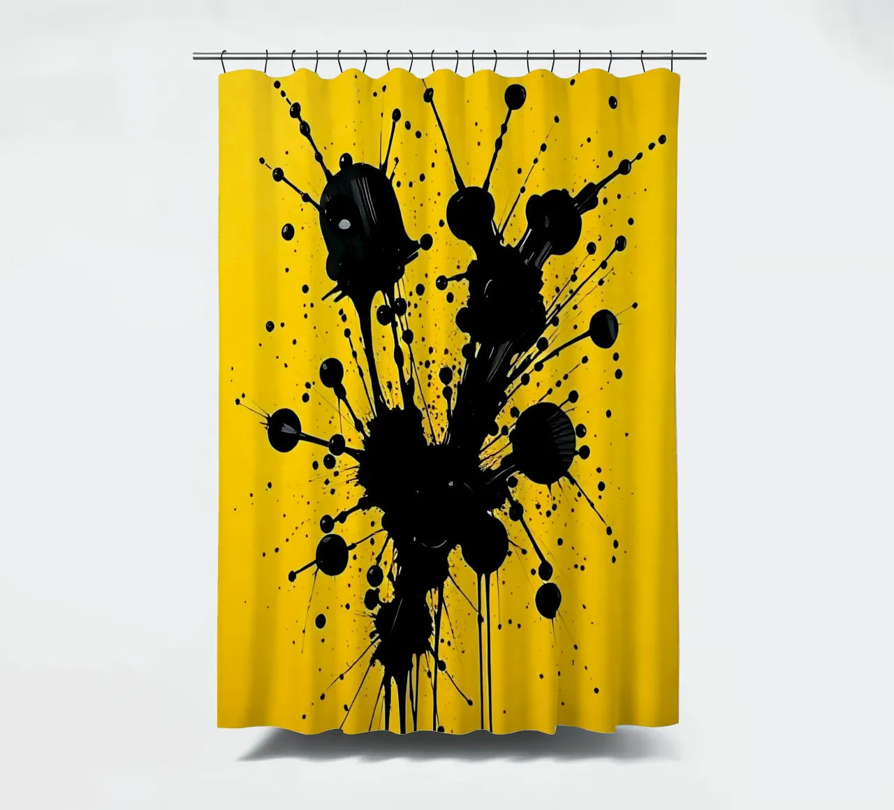 Sprazzi di colore_3 tenda da doccia da schwarz-gelb by LK