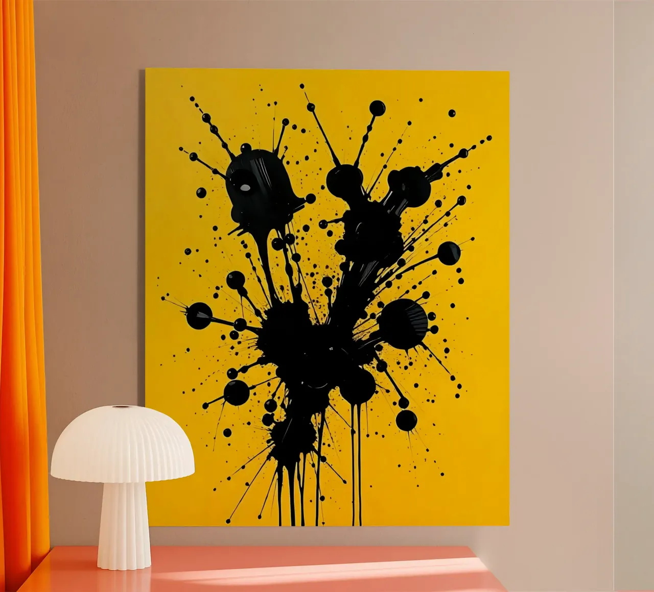 Sprazzi di colore_3 plexiglass da schwarz-gelb by LK