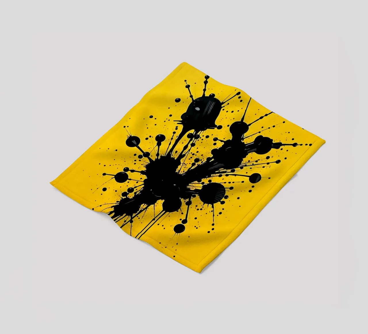 Sprazzi di colore_3 coperta in pile da schwarz-gelb by LK