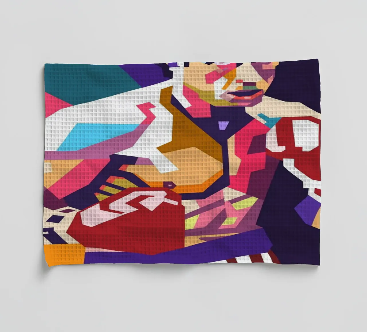 Rocky Balboa art tea towel by Hantamrata