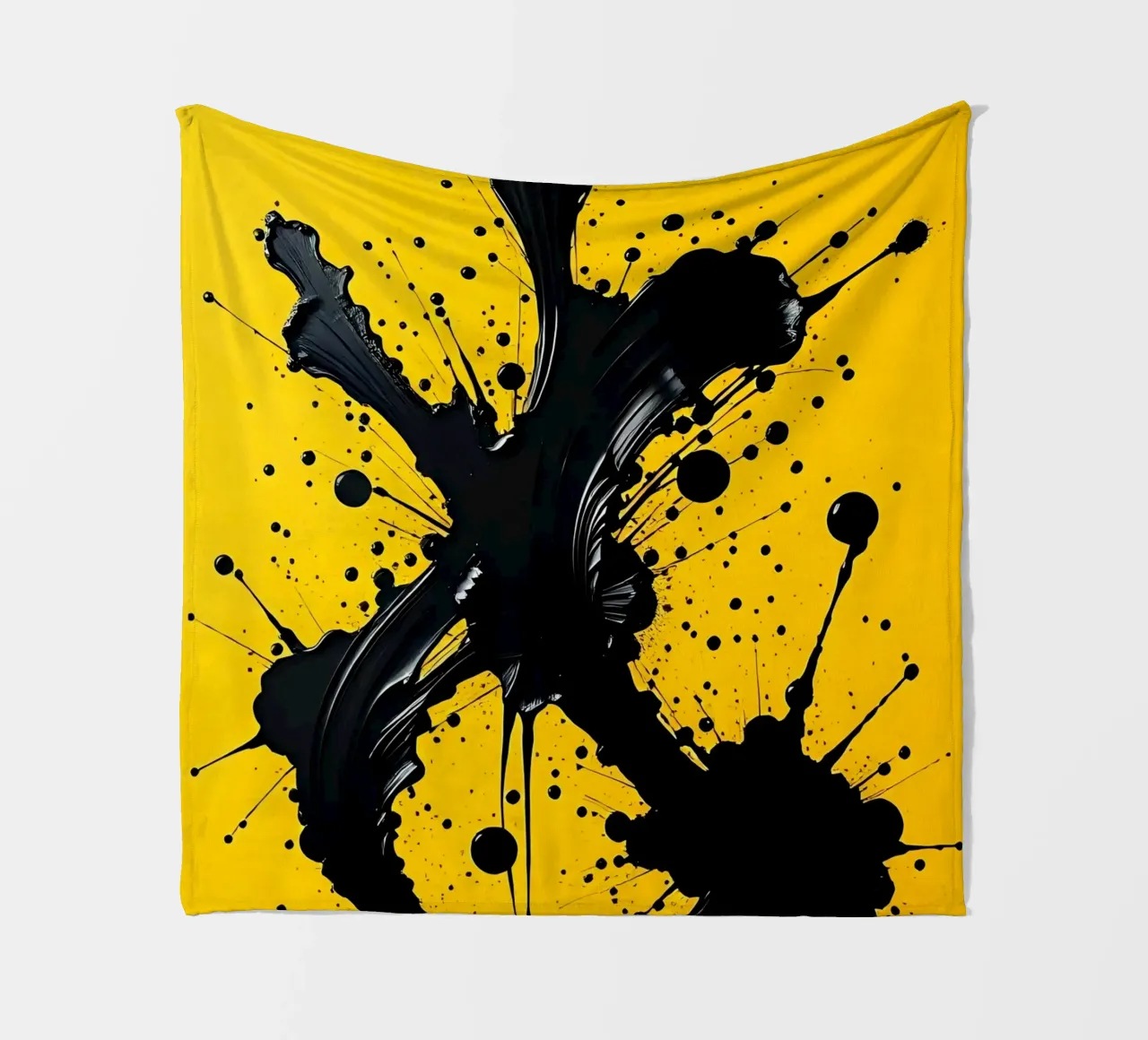 Sprazzi di colore_4 coperta in pile da schwarz-gelb by LK