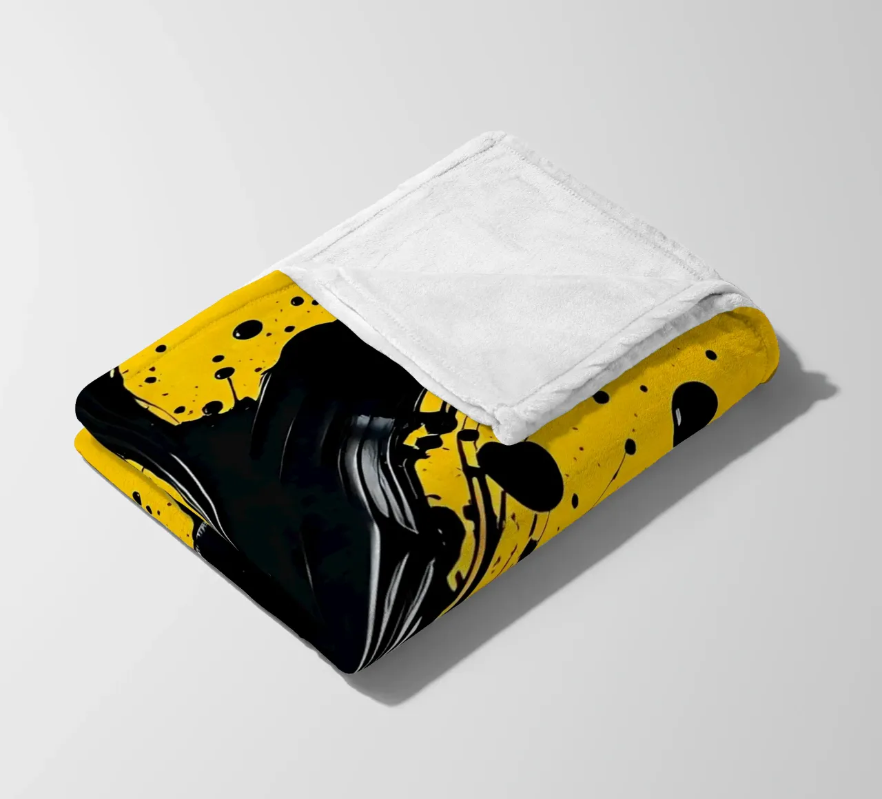 Sprazzi di colore_4 coperta in pile da schwarz-gelb by LK