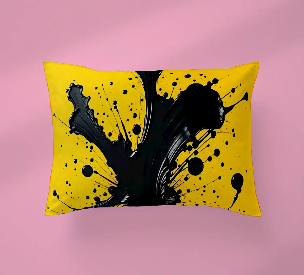 Sprazzi di colore_4 cuscino da schwarz-gelb by LK