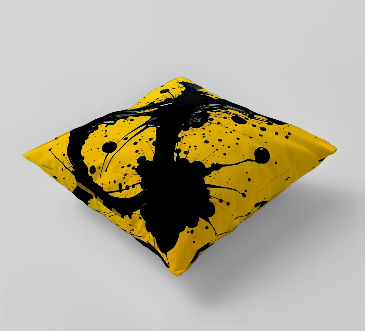 Sprazzi di colore_4 cuscino da schwarz-gelb by LK