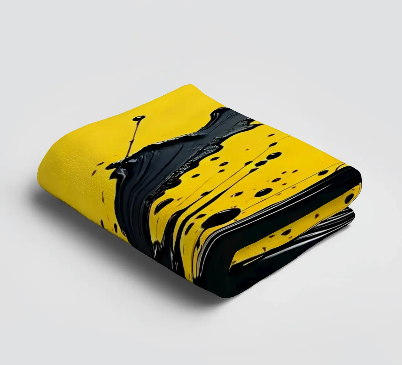 Sprazzi di colore_4 asciugamano da bagno da schwarz-gelb by LK