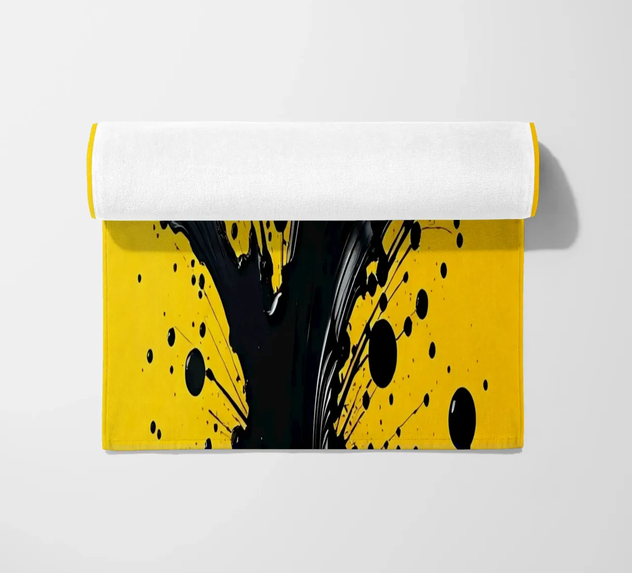 Sprazzi di colore_4 telo mare da schwarz-gelb by LK