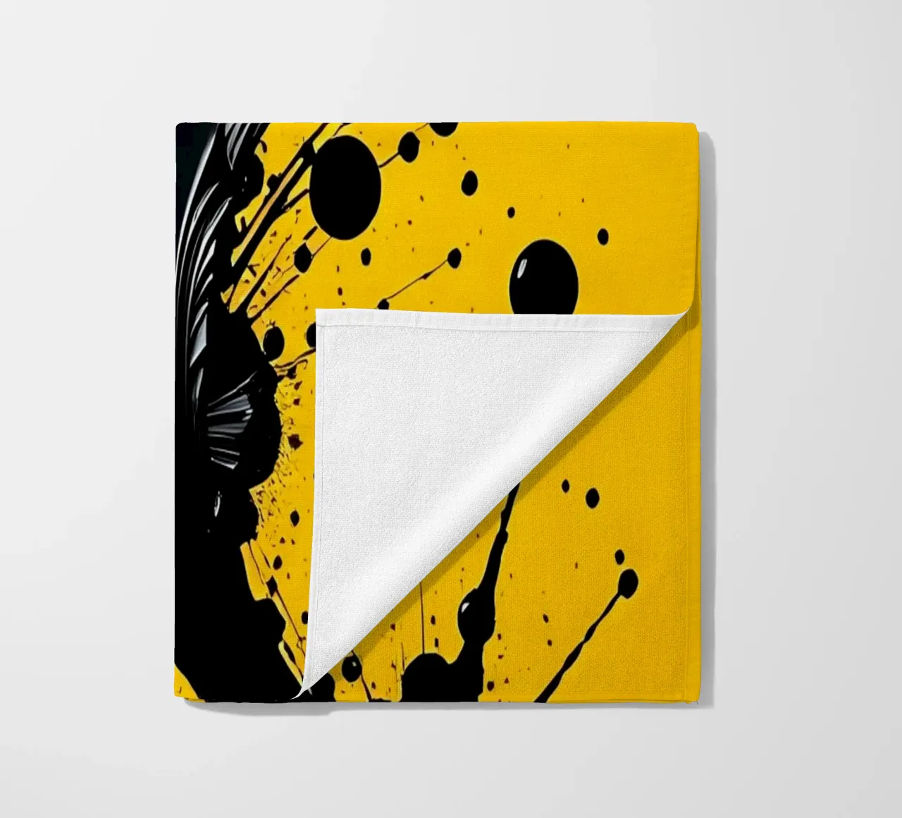 Sprazzi di colore_4 telo mare da schwarz-gelb by LK