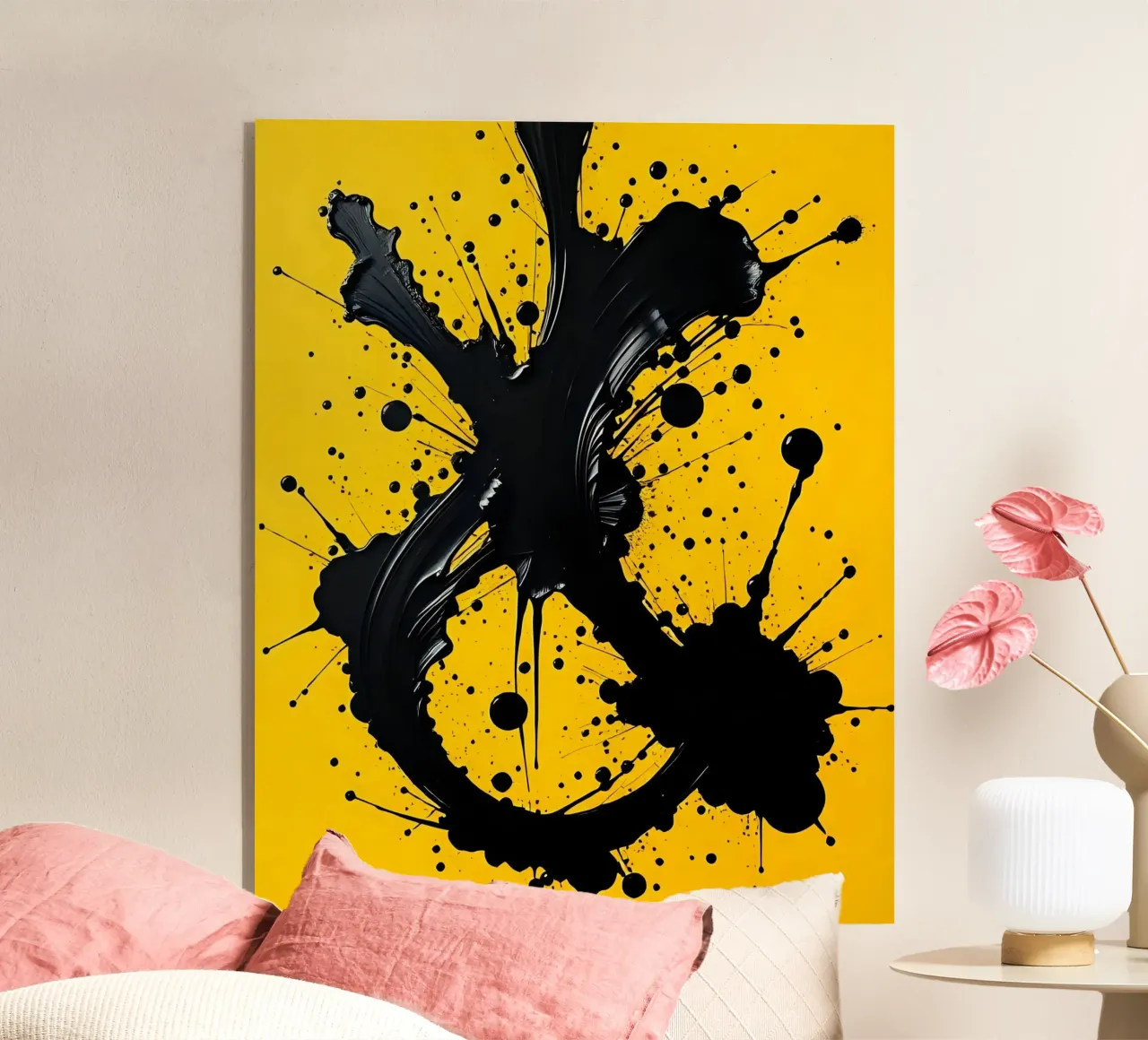 Sprazzi di colore_4 plexiglass da schwarz-gelb by LK
