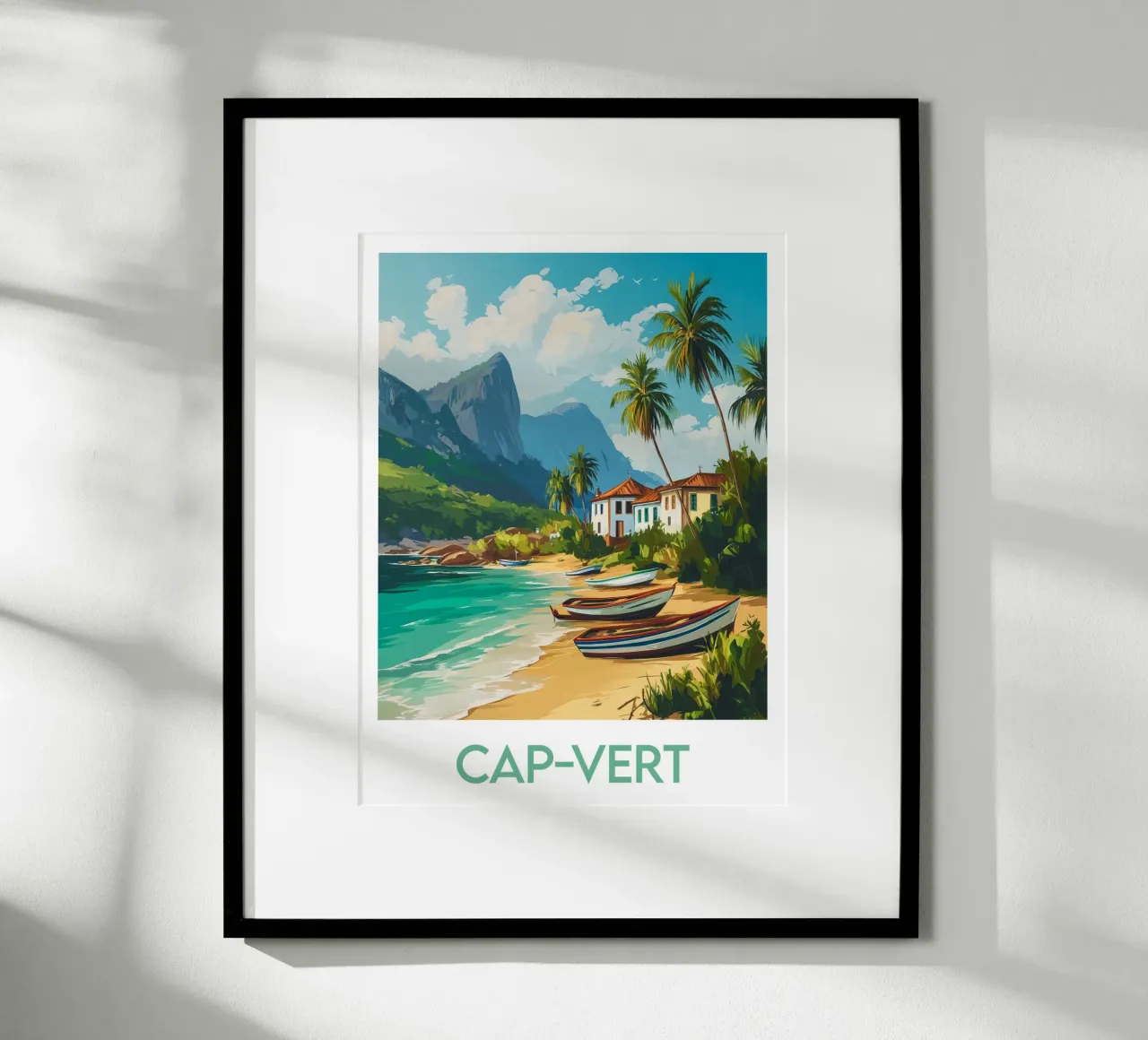 Poster di Capo Verde poster con telaio in plastica da Frame the World