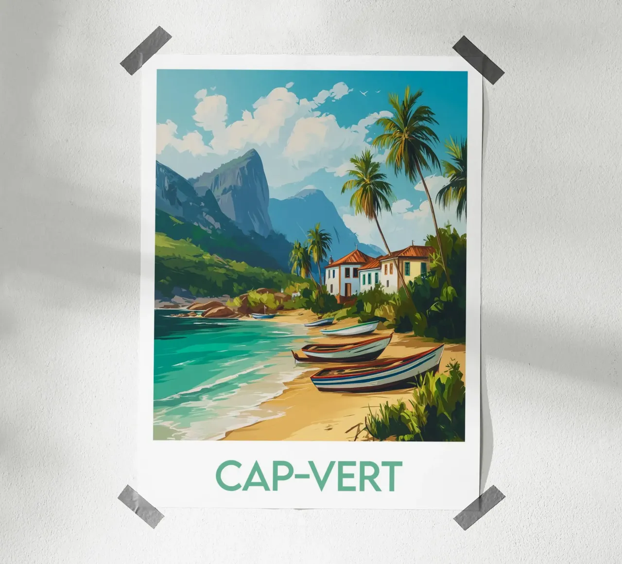 Poster di Capo Verde poster con telaio in plastica da Frame the World