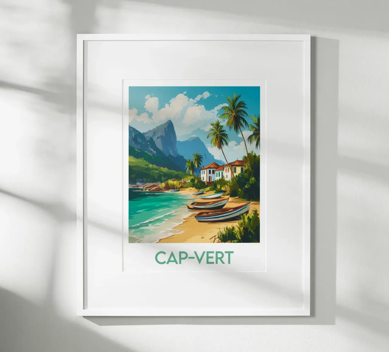 Poster di Capo Verde poster con telaio in plastica da Frame the World