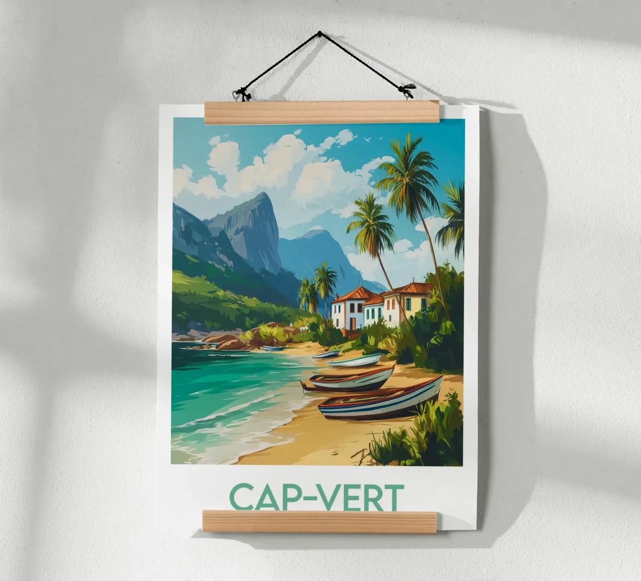 Poster di Capo Verde poster con telaio in plastica da Frame the World