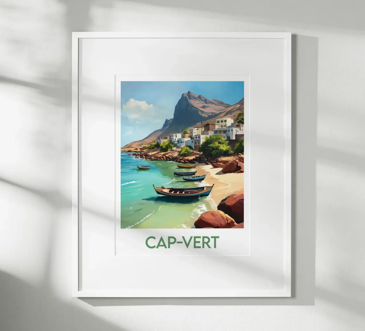 Poster di Capo Verde poster con telaio in alluminio da Frame the World