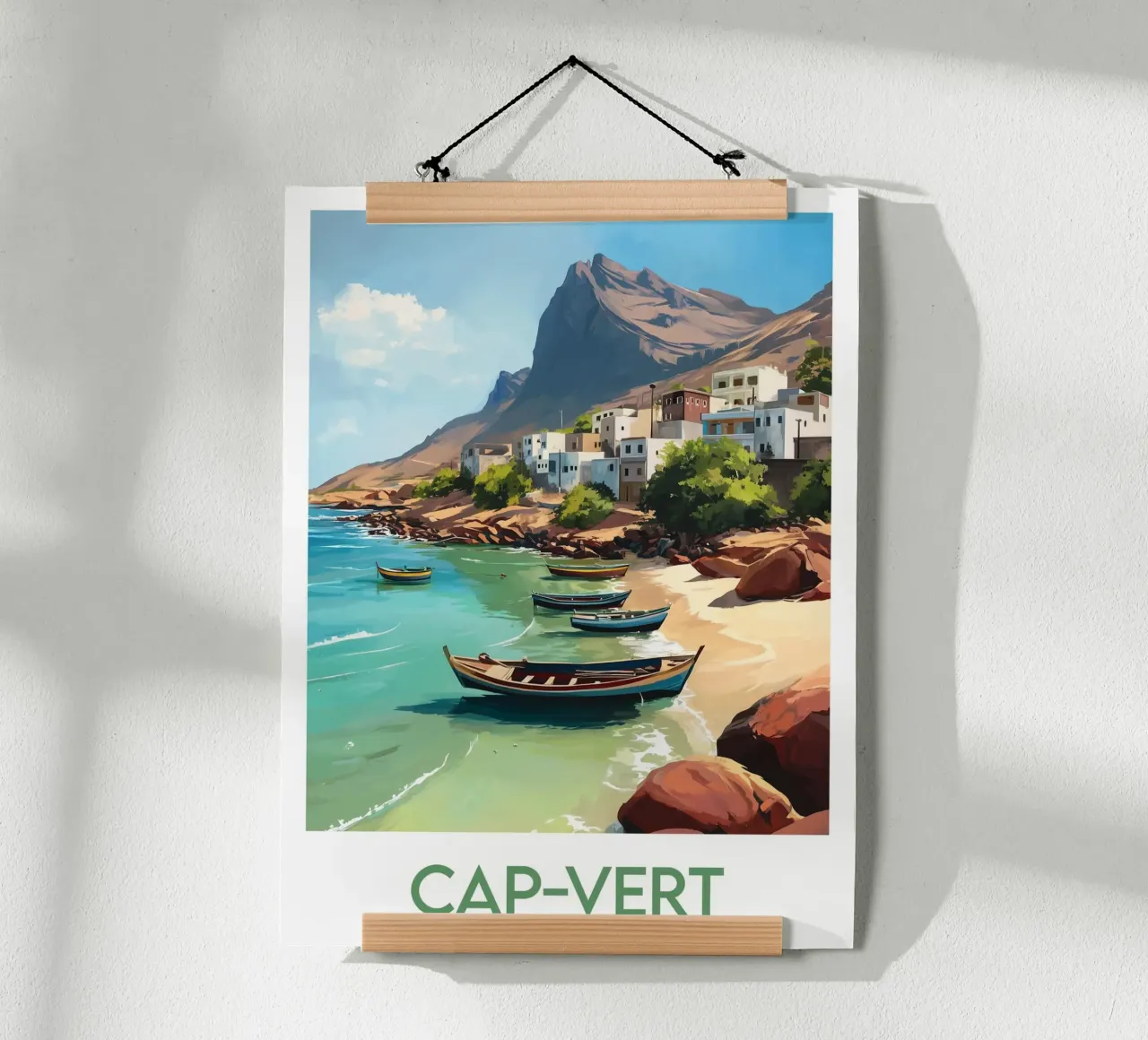 Poster di Capo Verde poster con telaio in alluminio da Frame the World