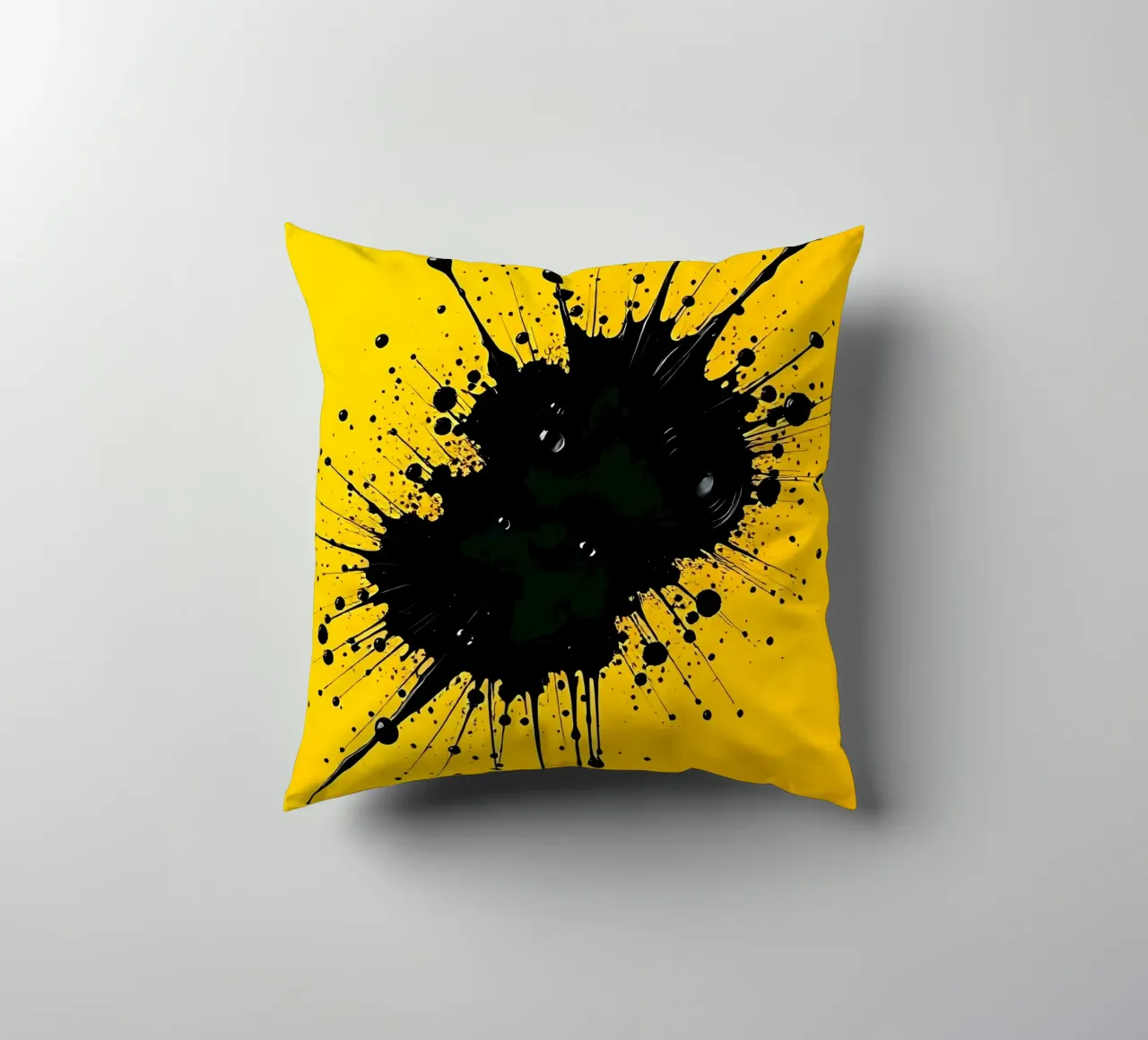 Sprazzi di colore_5 cuscino da schwarz-gelb by LK