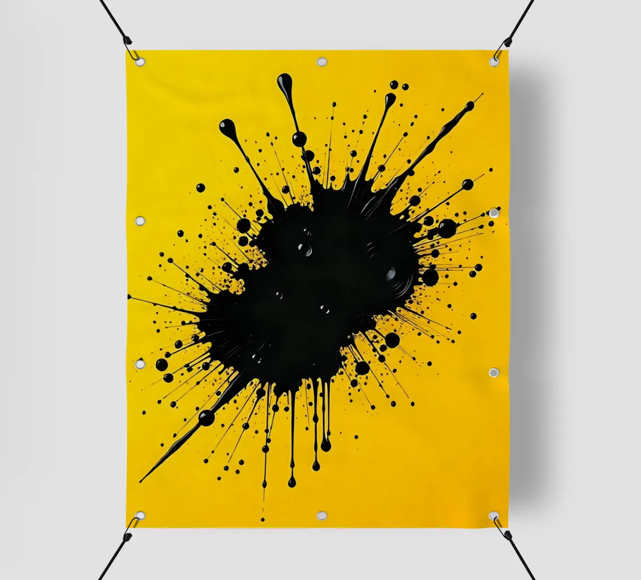 Sprazzi di colore_5 telo in pvc da schwarz-gelb by LK