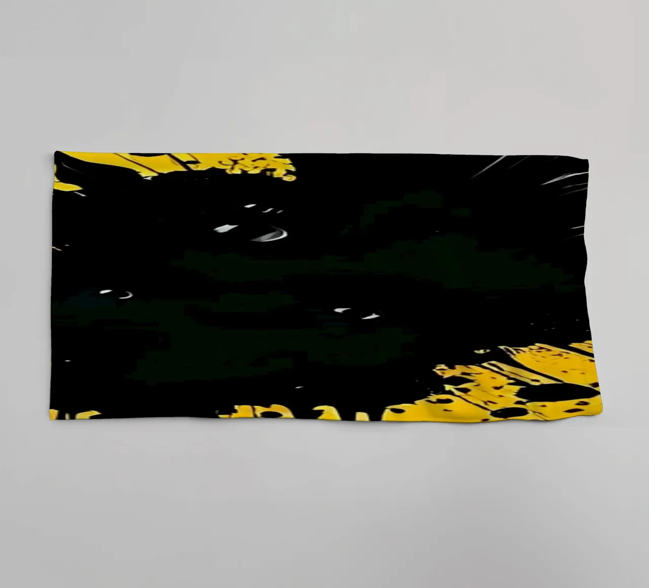 Sprazzi di colore_5 asciugamano da bagno da schwarz-gelb by LK