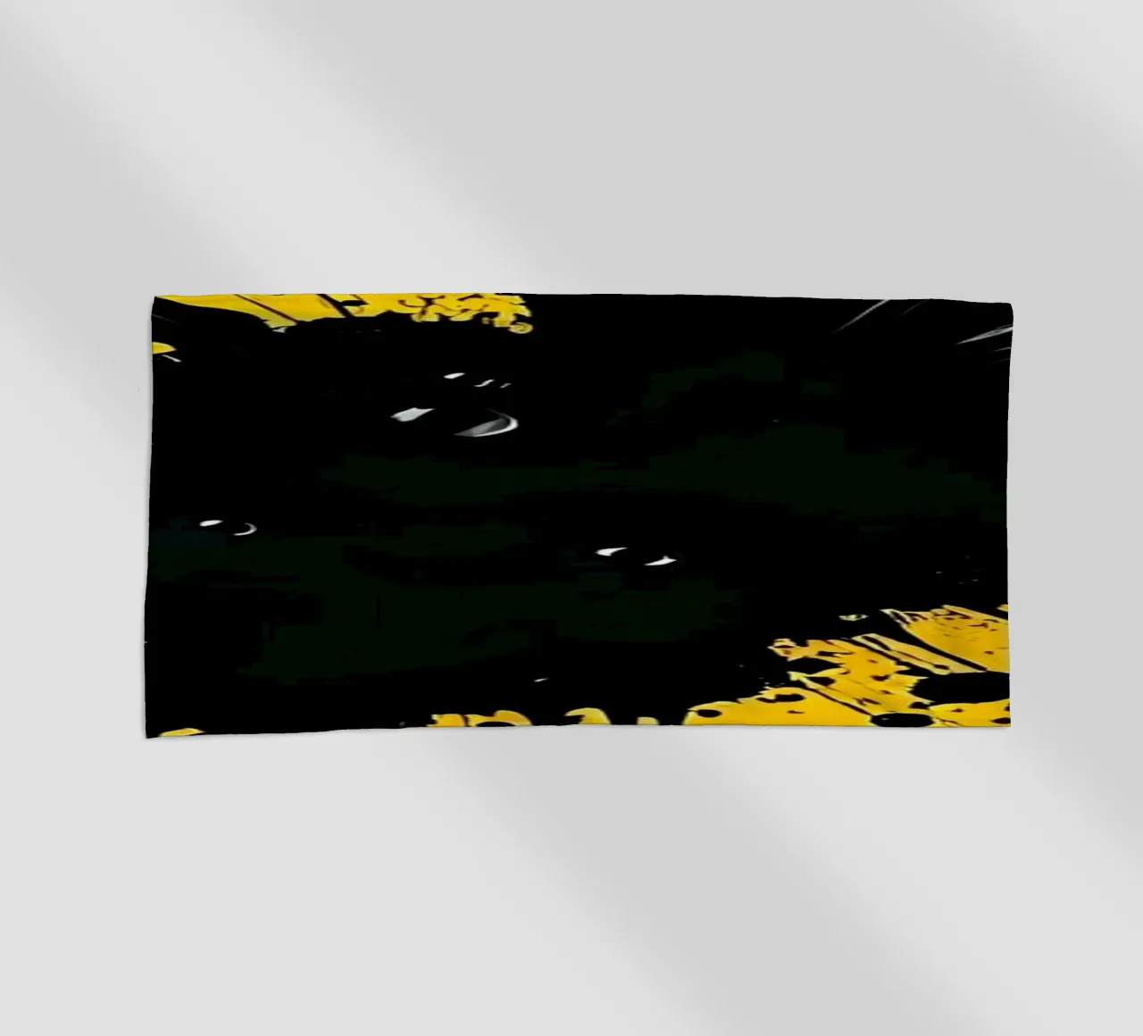 Sprazzi di colore_5 telo mare da schwarz-gelb by LK