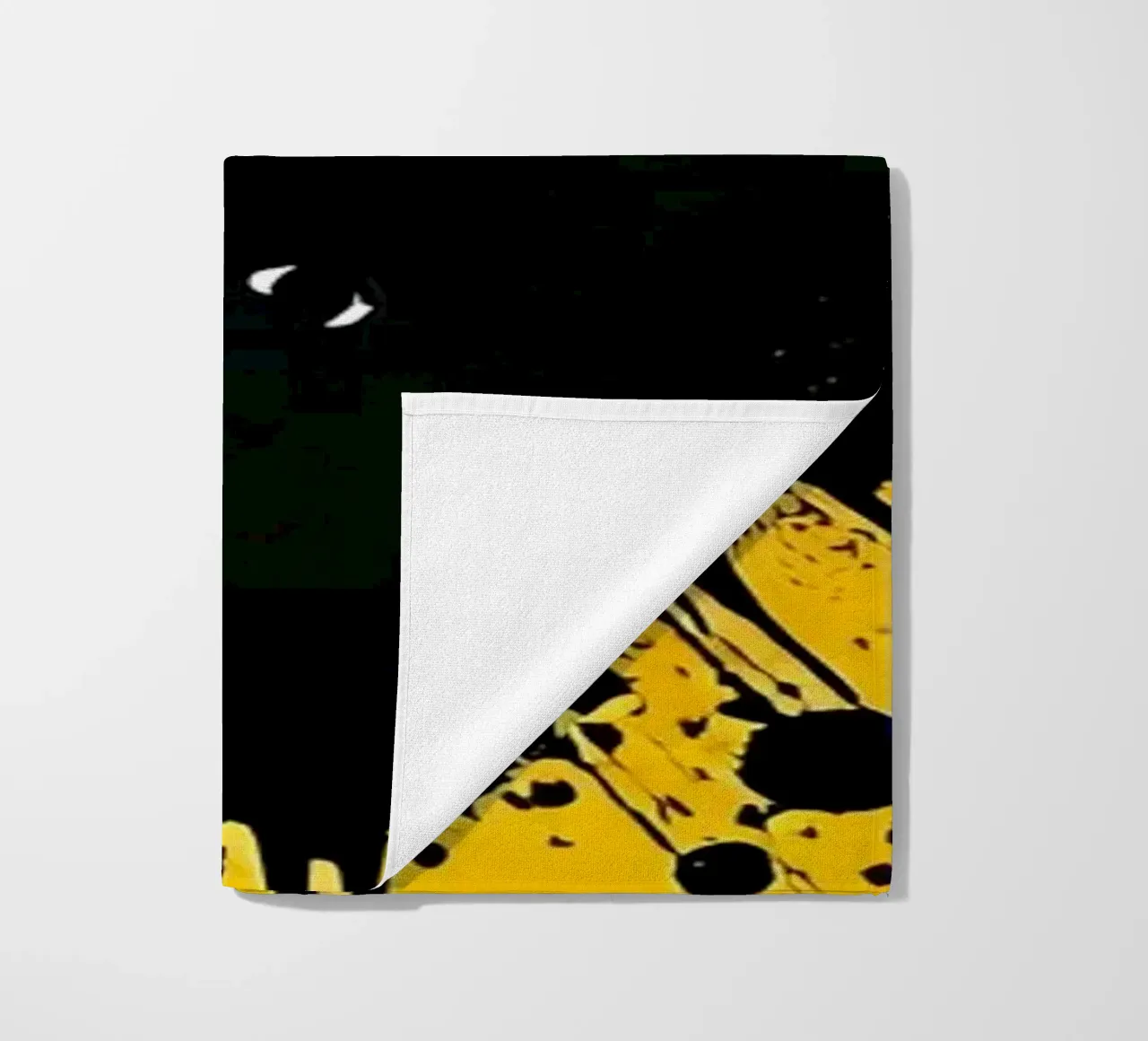 Sprazzi di colore_5 telo mare da schwarz-gelb by LK