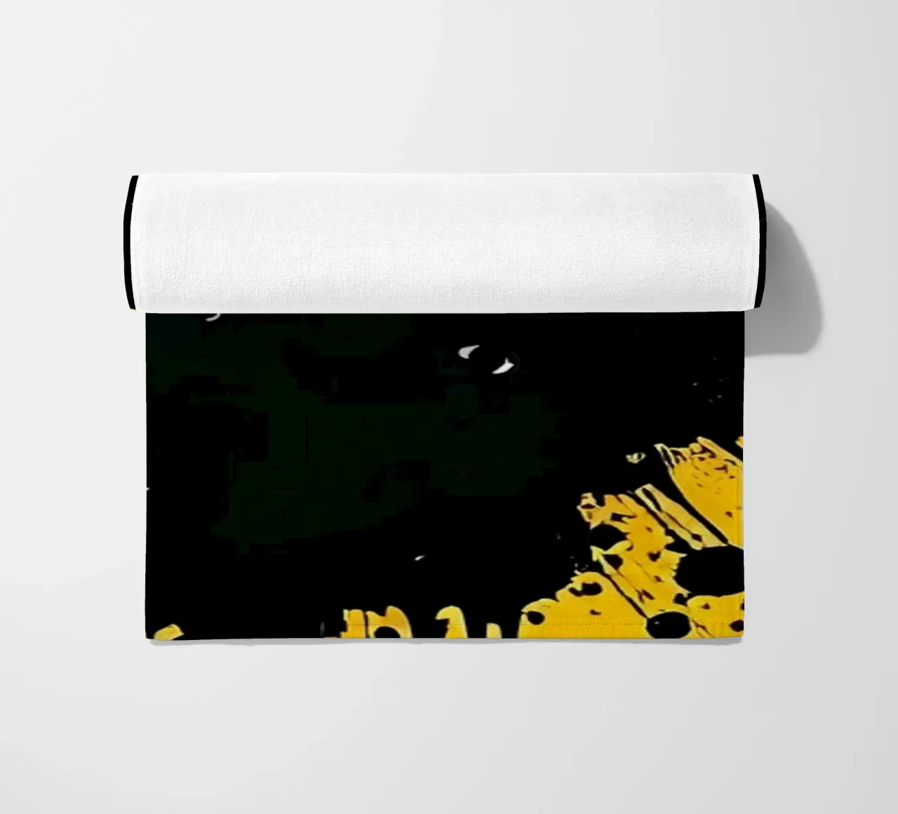 Sprazzi di colore_5 telo mare da schwarz-gelb by LK