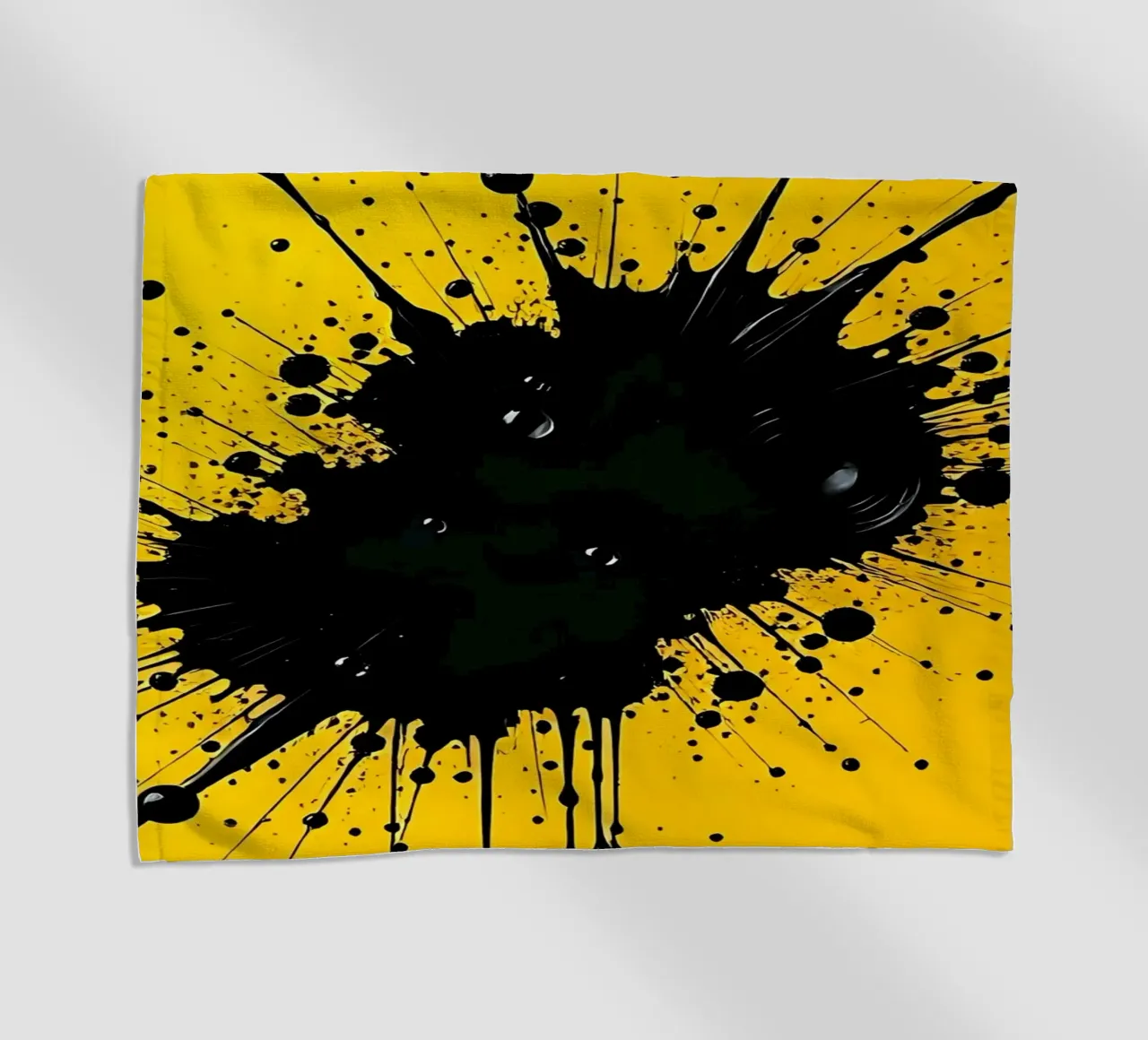 Sprazzi di colore_5 telo mare da schwarz-gelb by LK