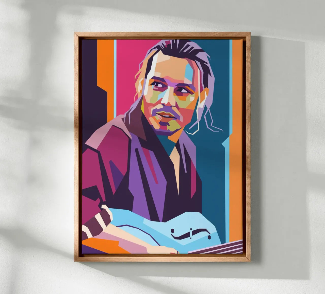 Johnny Depp pop art portrait canvas by Hantamrata